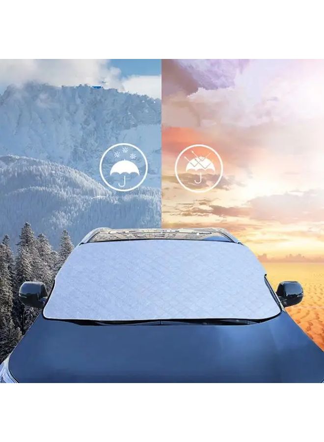 Thin Silvery Waterproof Car Windshield Cover Anti Frost Anti Fog UV Protection - Image 5